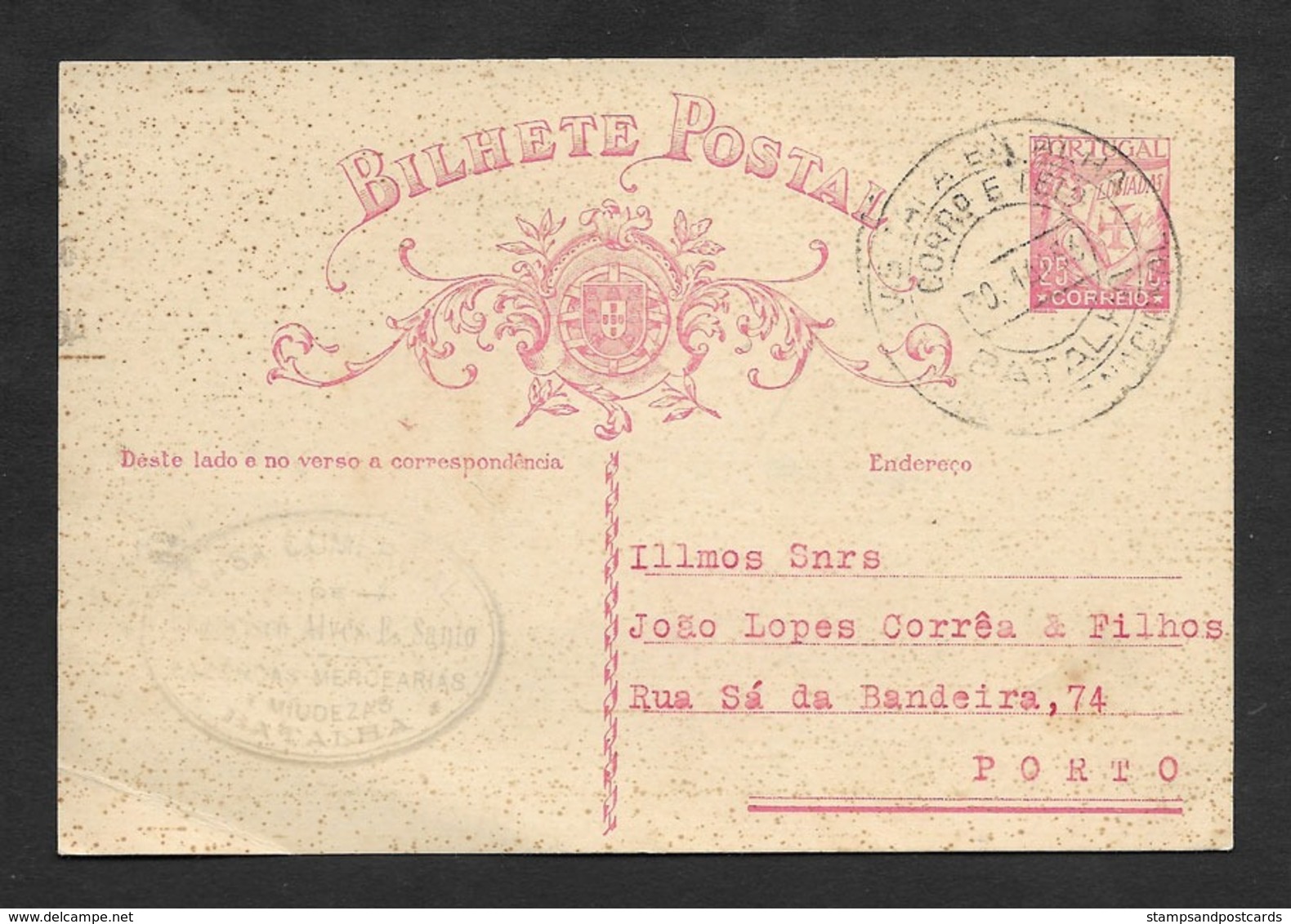 Portugal Entier Postale Cachet Touristique Monastère De Batalha 1933 "Visitai A Batalha Monumento Nacional" Tourism Pmk - Marcophilie