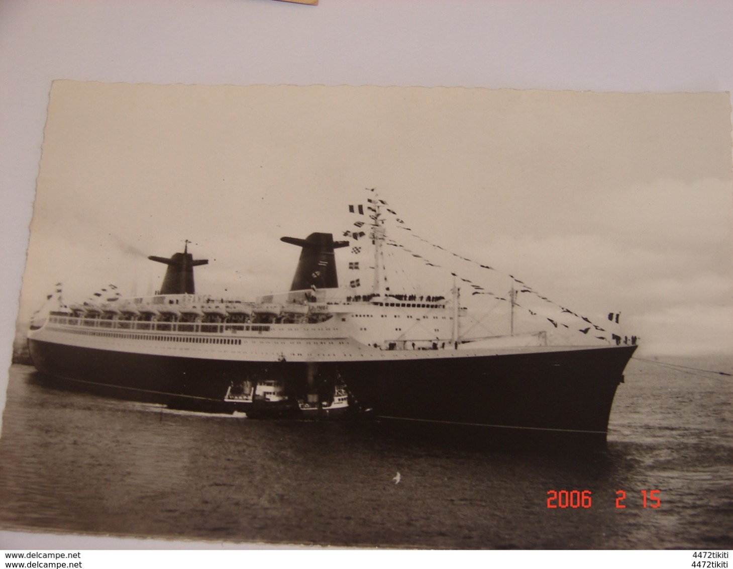 C.P.A.- Grand Format - Saint Nazaire (44) - Le Paquebot France Quitte Saint Nazaire Pour Le Havre - 1961 - SUP (AR 39) - Saint Nazaire