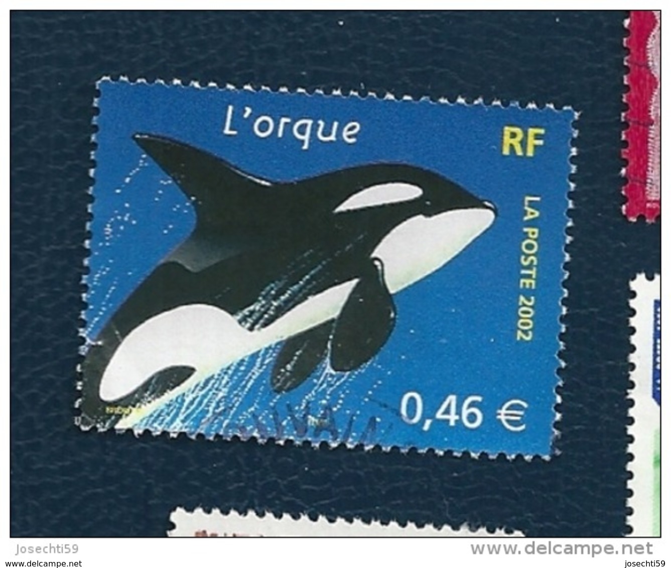 N° 3487 Nature De France - Animaux Marins L'orque TIMBRE  FRANCE  Oblitéré 2002 - Sonstige & Ohne Zuordnung