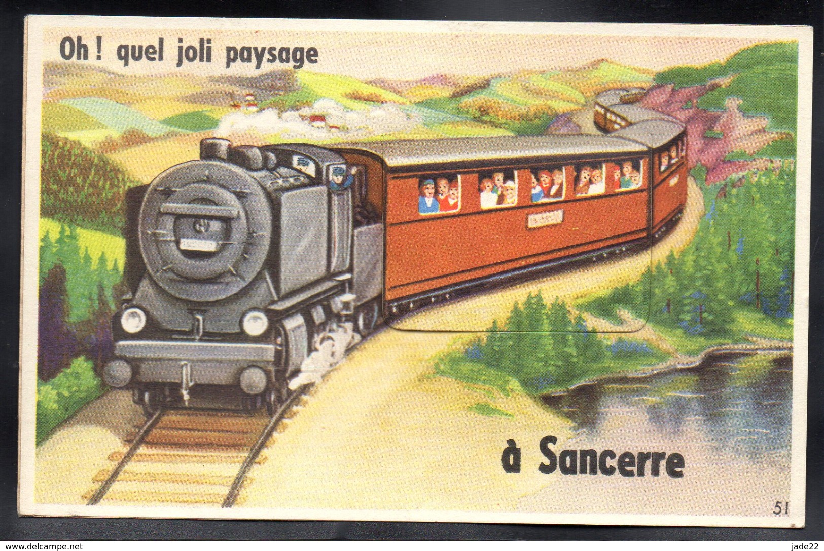 SANCERRE 18 - Carte à Système / 10 Vues - Train - A164 - Sancerre