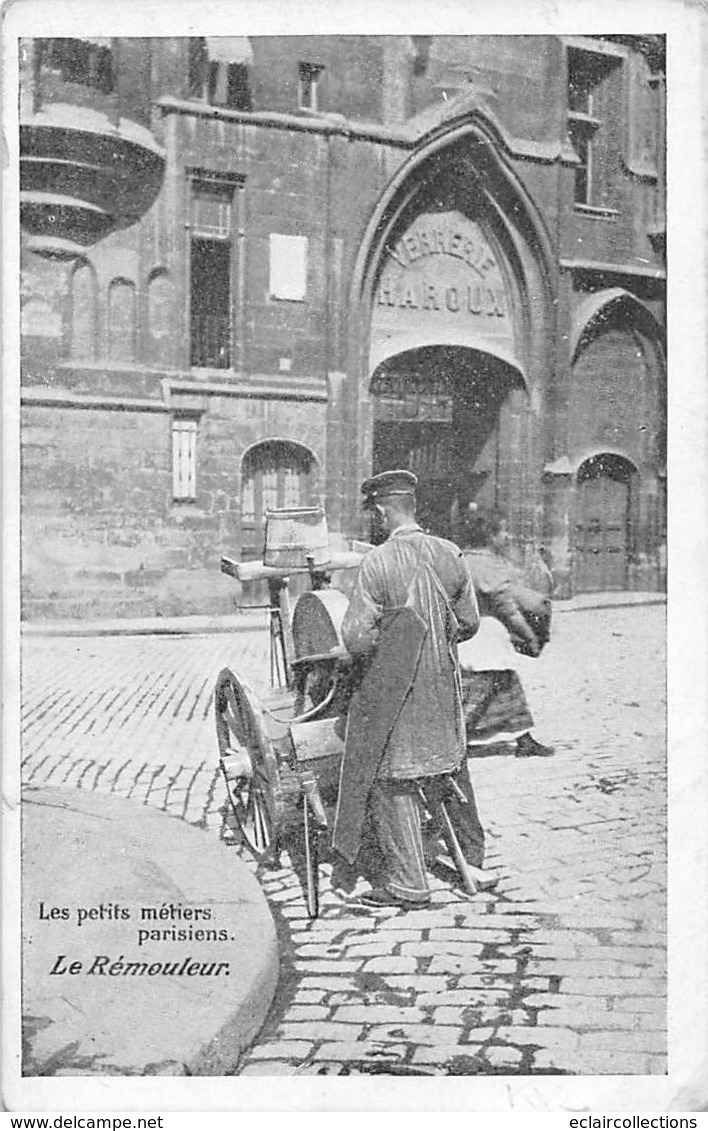 Thème.  Métiers Divers.        75  Paris   Un Rémouleur    (Voir Scan) - Andere & Zonder Classificatie