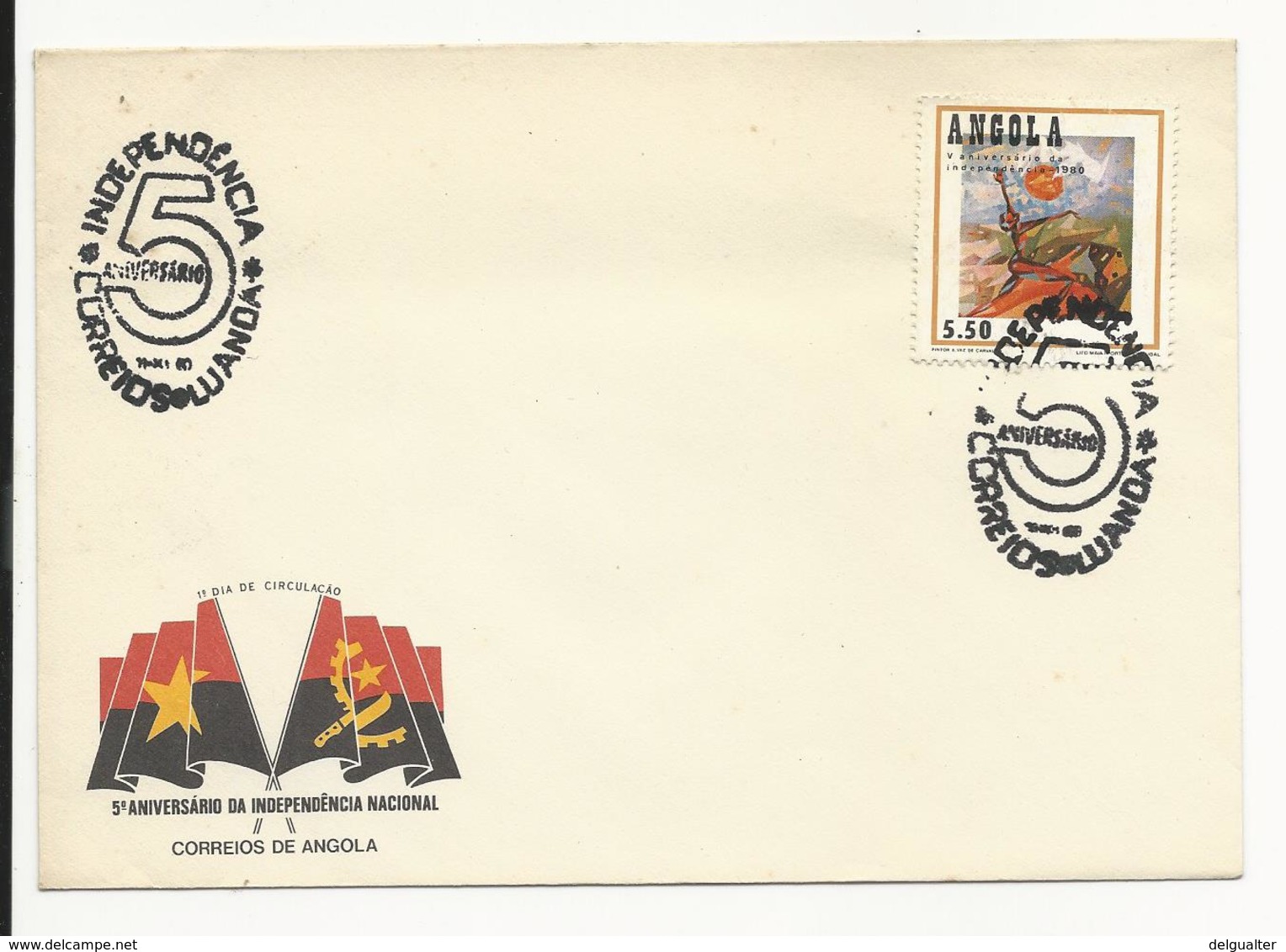 Cover - Angola - Luanda - 5º Aniversário Da Independência Nacional - Angola