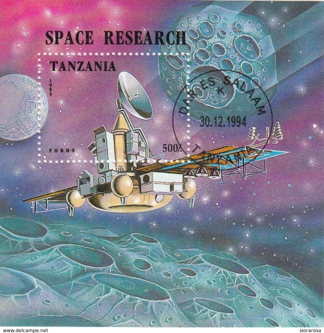 Tanzania 1994 Sc. 1326  Space Esplorazione Spazio Satellite Fobos Rocket Sheet Perf. - Africa