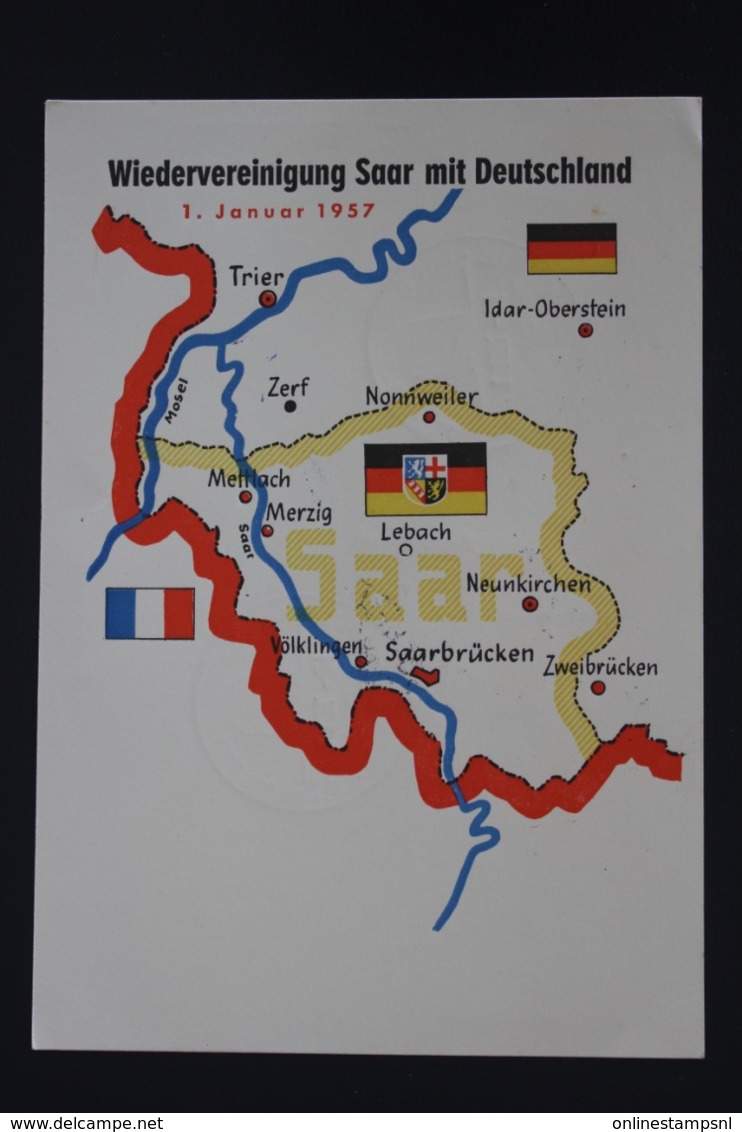 Saar and Saarland collection of 18 Postcards and covers between 1920 - 1958, mostly used