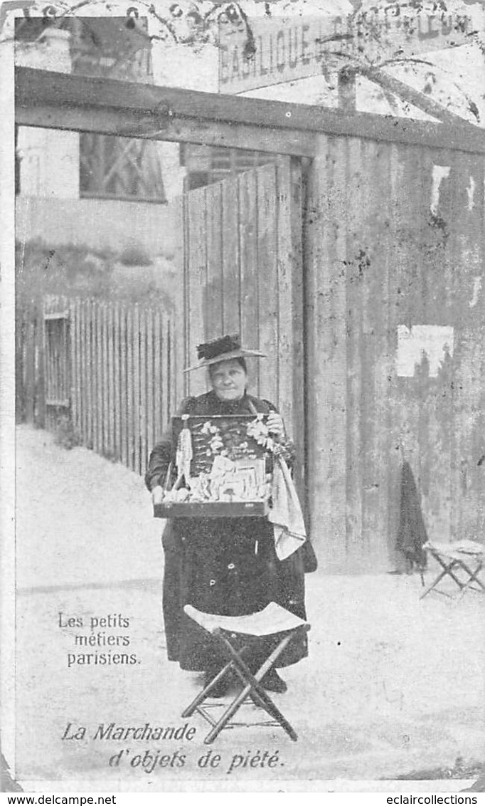 Thème.  Métiers Divers.        75  Paris  Petits Parisiens  Marchande D'objets De Piété      (Voir Scan) - Andere & Zonder Classificatie