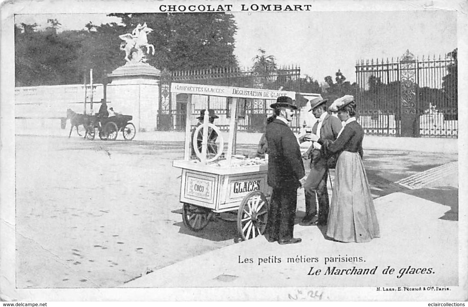 Thème.  Métiers Divers.        75  Paris  Petits Parisiens  Marchand De Glaces      (Voir Scan) - Otros & Sin Clasificación