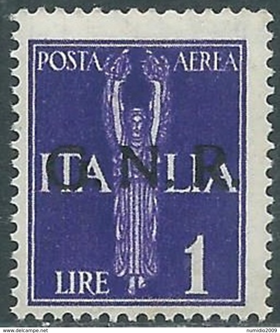 1944 RSI POSTA AEREA 1 LIRA VERONA MNH ** - RB8-3 - Luftpost