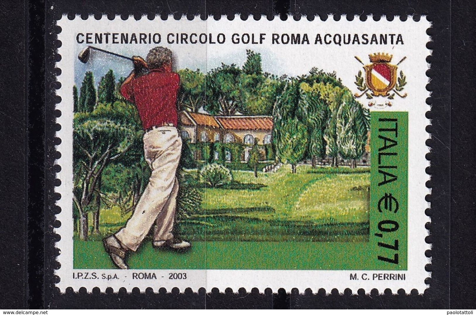 Italy, 2005- Centenario Fondazione Circolo Del Golf  Roma Acquasanta. MintNH - 2001-10: Nieuw/plakker