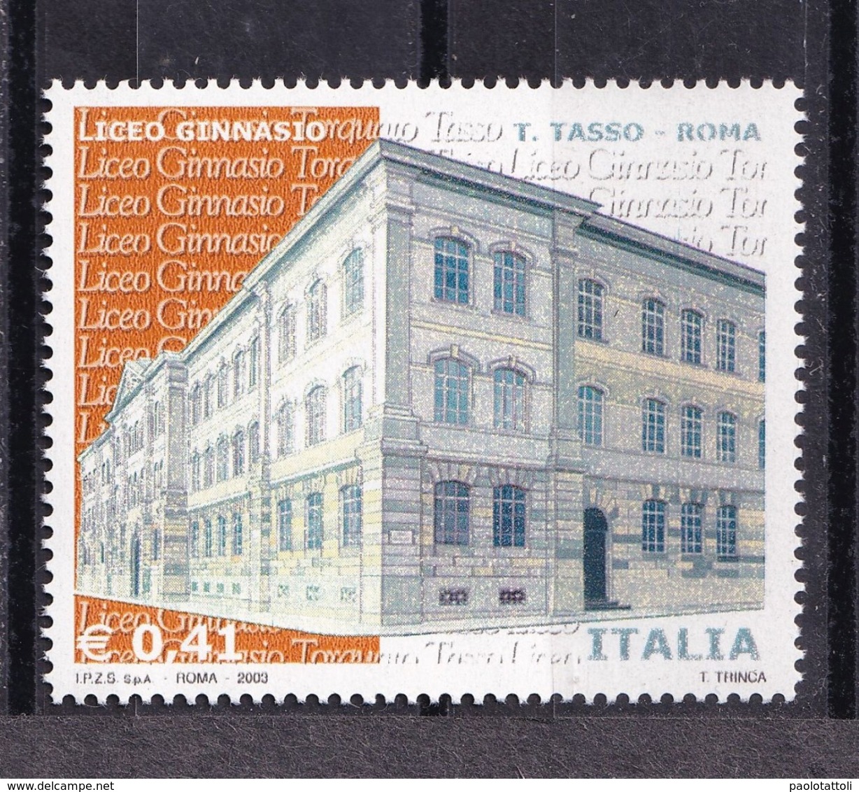 Italy, 2003- Scuole E Università, 18^serie. Liceo Torquato Tasso. MintNH. - 2001-10: Nieuw/plakker