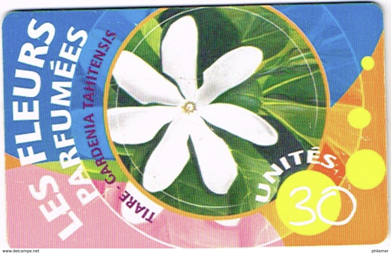 Polynesie Francaise Tahiti Telecarte Phonecard Prepaid PF121 Fleur Parfumee Tiare Ut BE - Frans-Polynesië