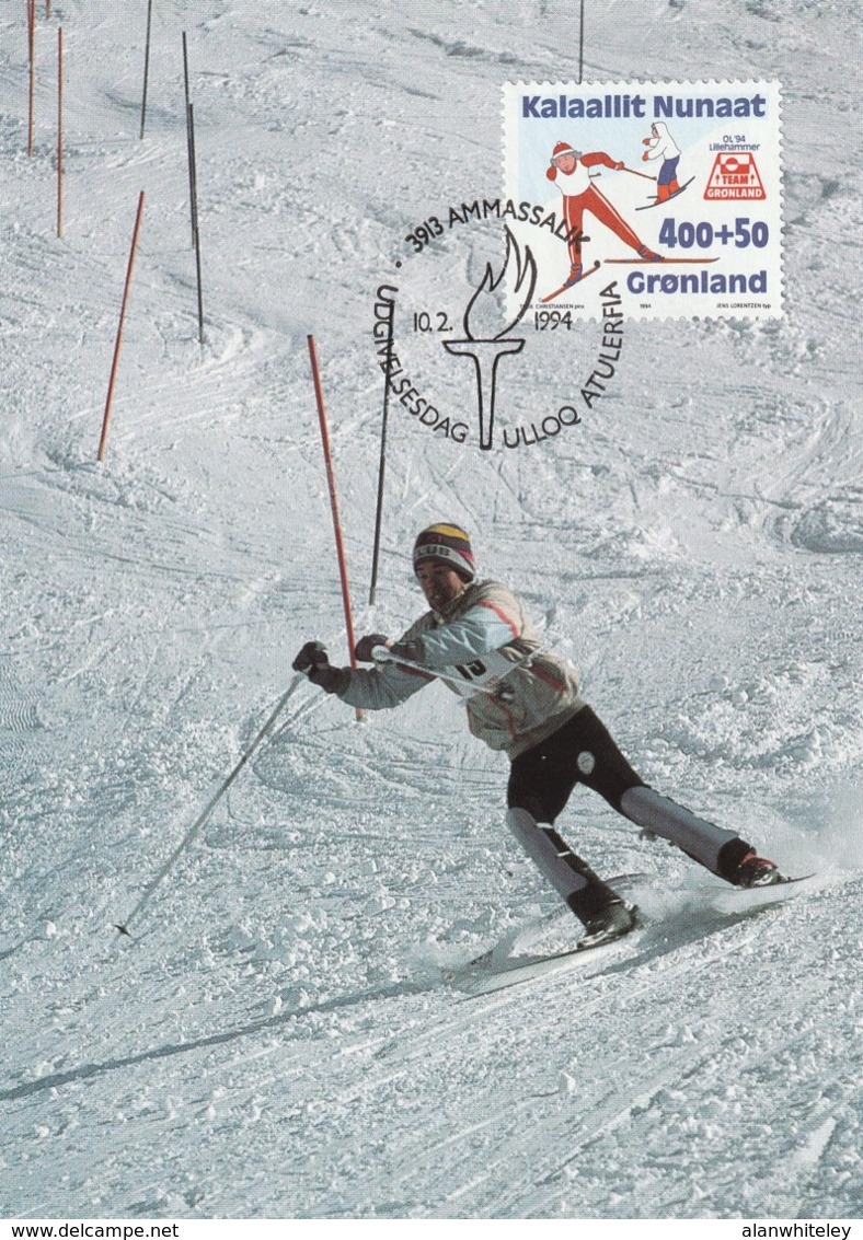 GREENLAND 1994 Winter Olympic Games: Maximum Card CANCELLED - Maximumkaarten