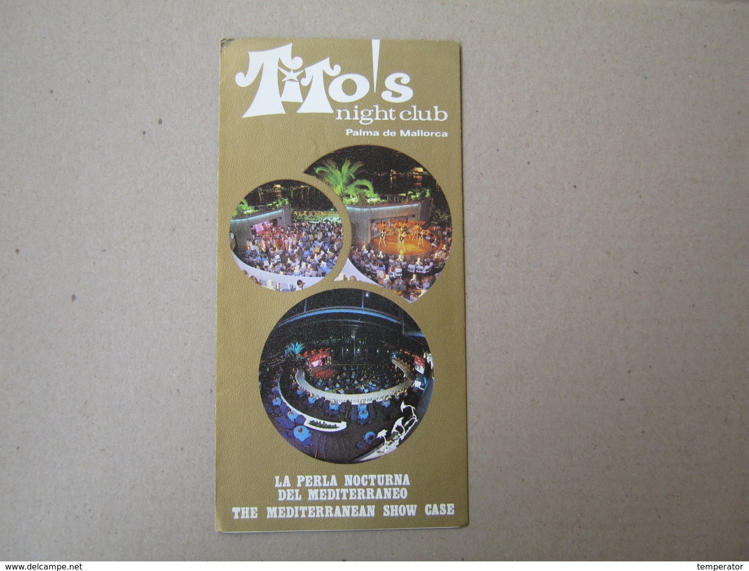 Palma De Mallorca / Tito’s Night Club / Spain Night Club ( Brochure Prospect ) - Tourism Brochures