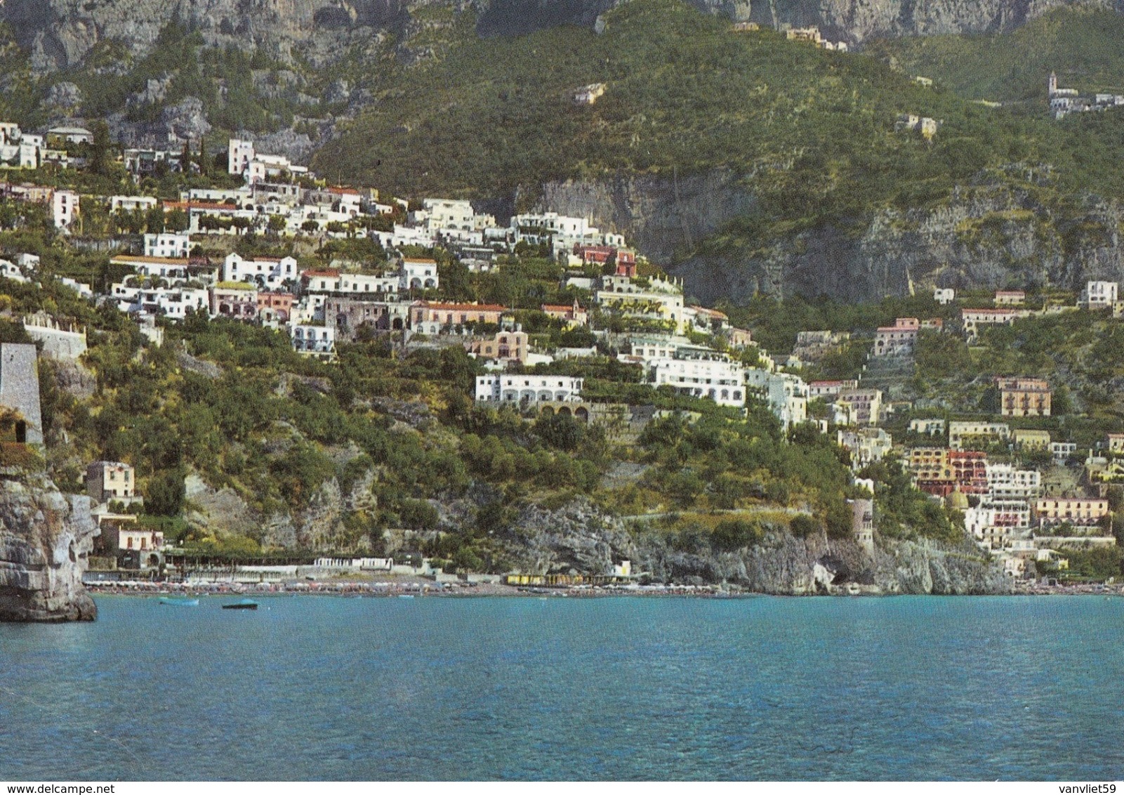 POSITANO-SALERNO-TORRE DI FORNILLO-CARTOLINA VERA FOTOGRAFIA VIAGGIATA NEL 1967 - Salerno