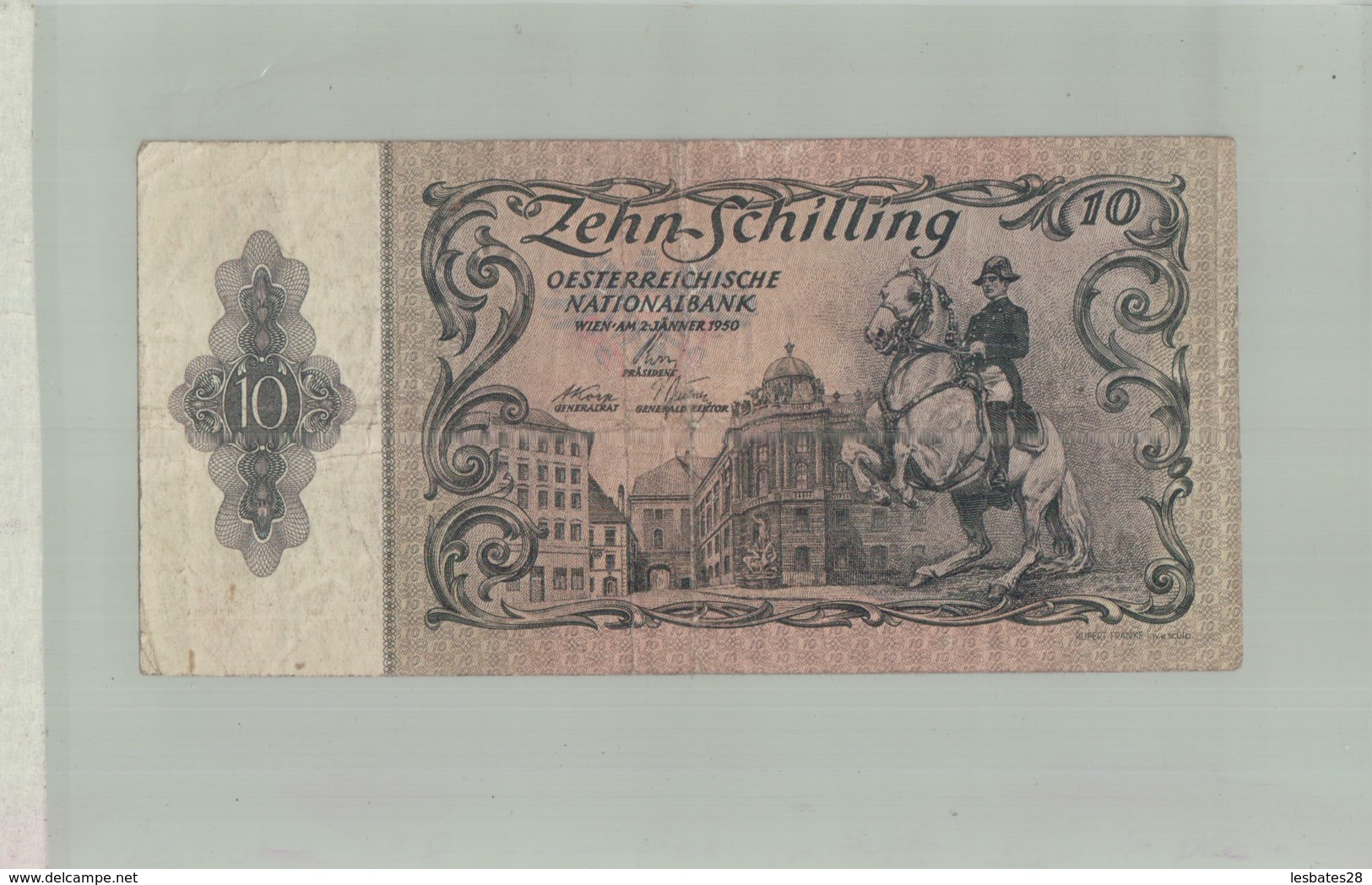 Billet De Banque   AUTRICHE- 10 Zehn SCHILLING DE 1950  Sept 2019  Alb Bil - Autriche