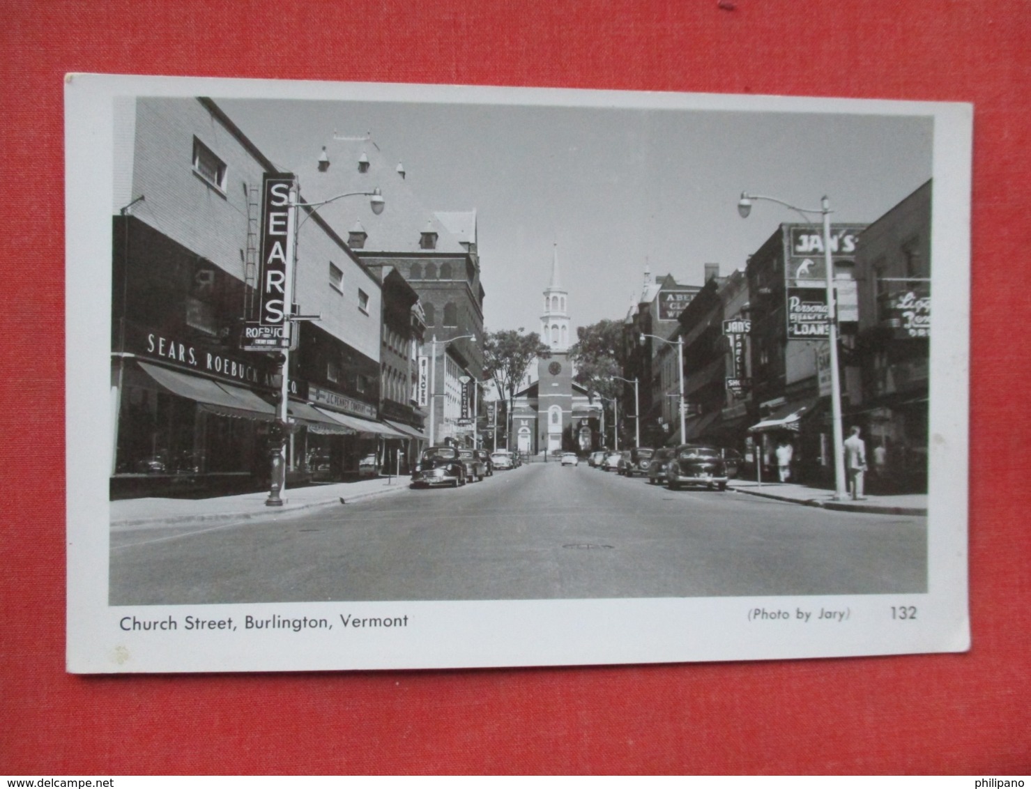 RPPC -  Sears Store On Church Street    Vermont > Burlington -----ref 3638 - Burlington