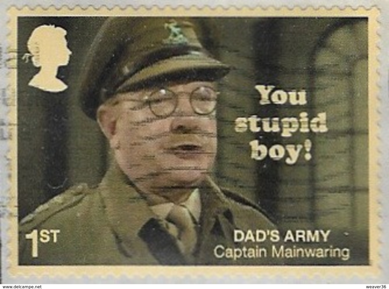 GB 2018 Dad's Army 1st Type 1 DIECUT Good/fine Used [39/31964/ND] - Used Stamps