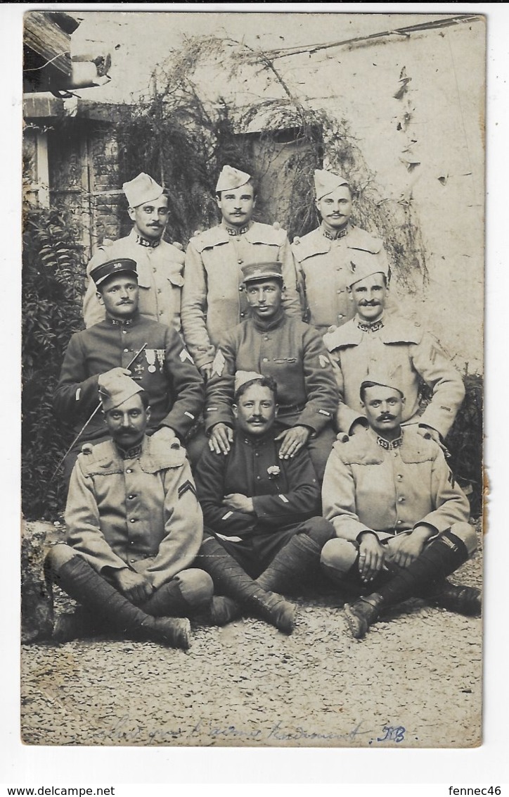 Carte-Photo - Groupe De Militaire à Identifier  (V102) - Photographs