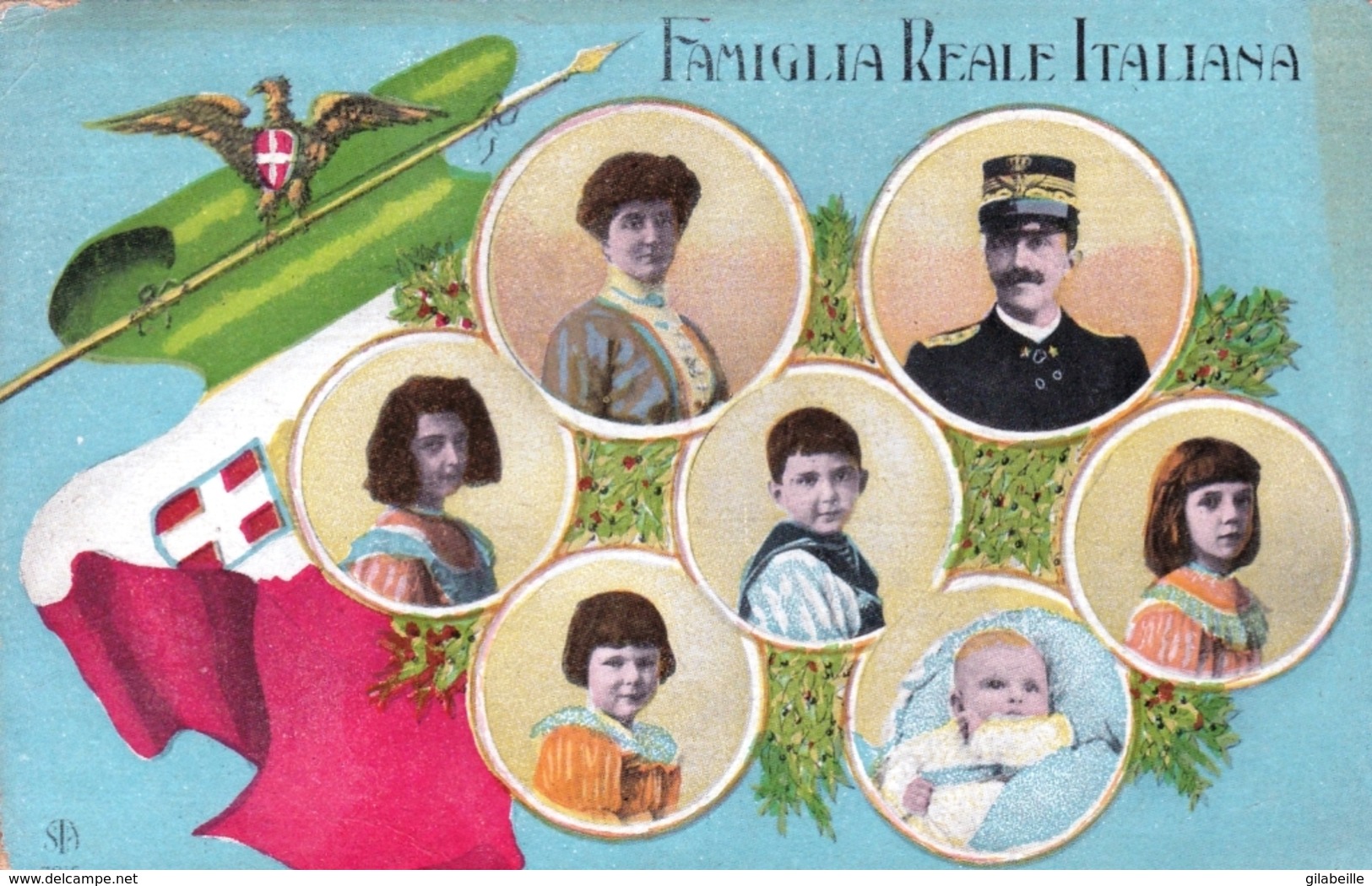 Famiglia Reale Italiana - 1917 - Case Reali