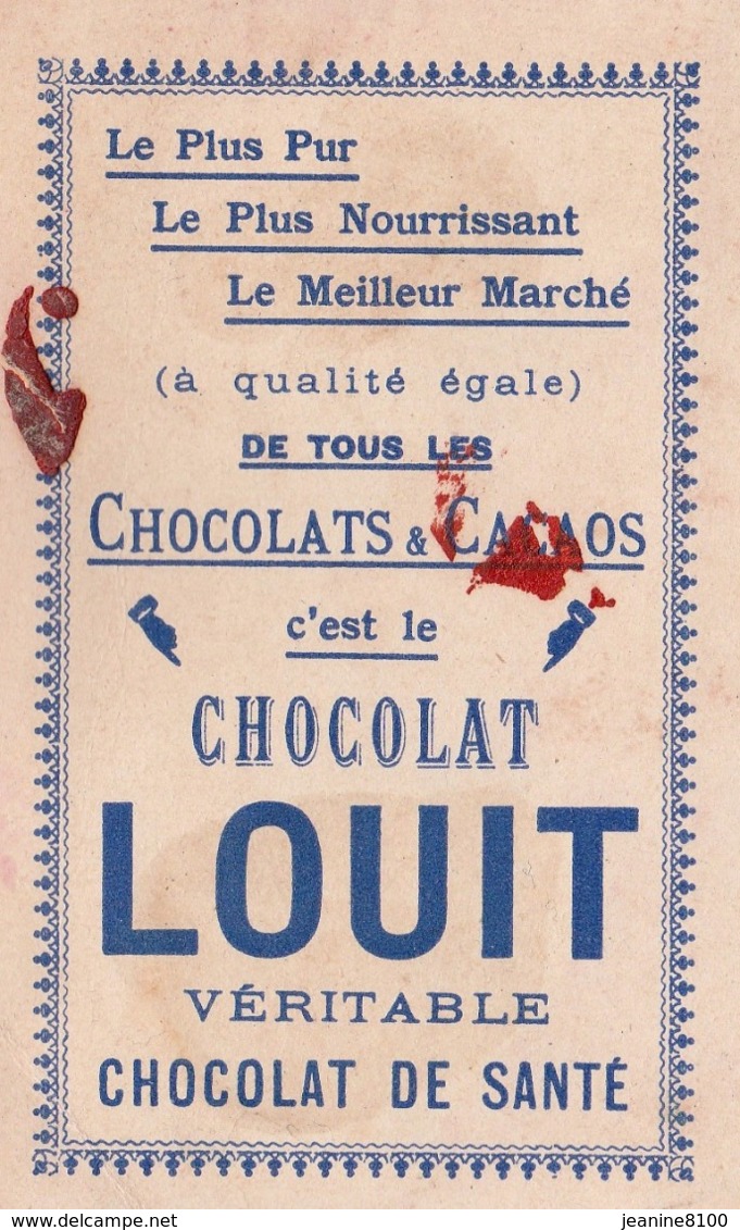 Rare Série 3 Chromos Chocolat Louit -   (11 X 7 ) - Louit