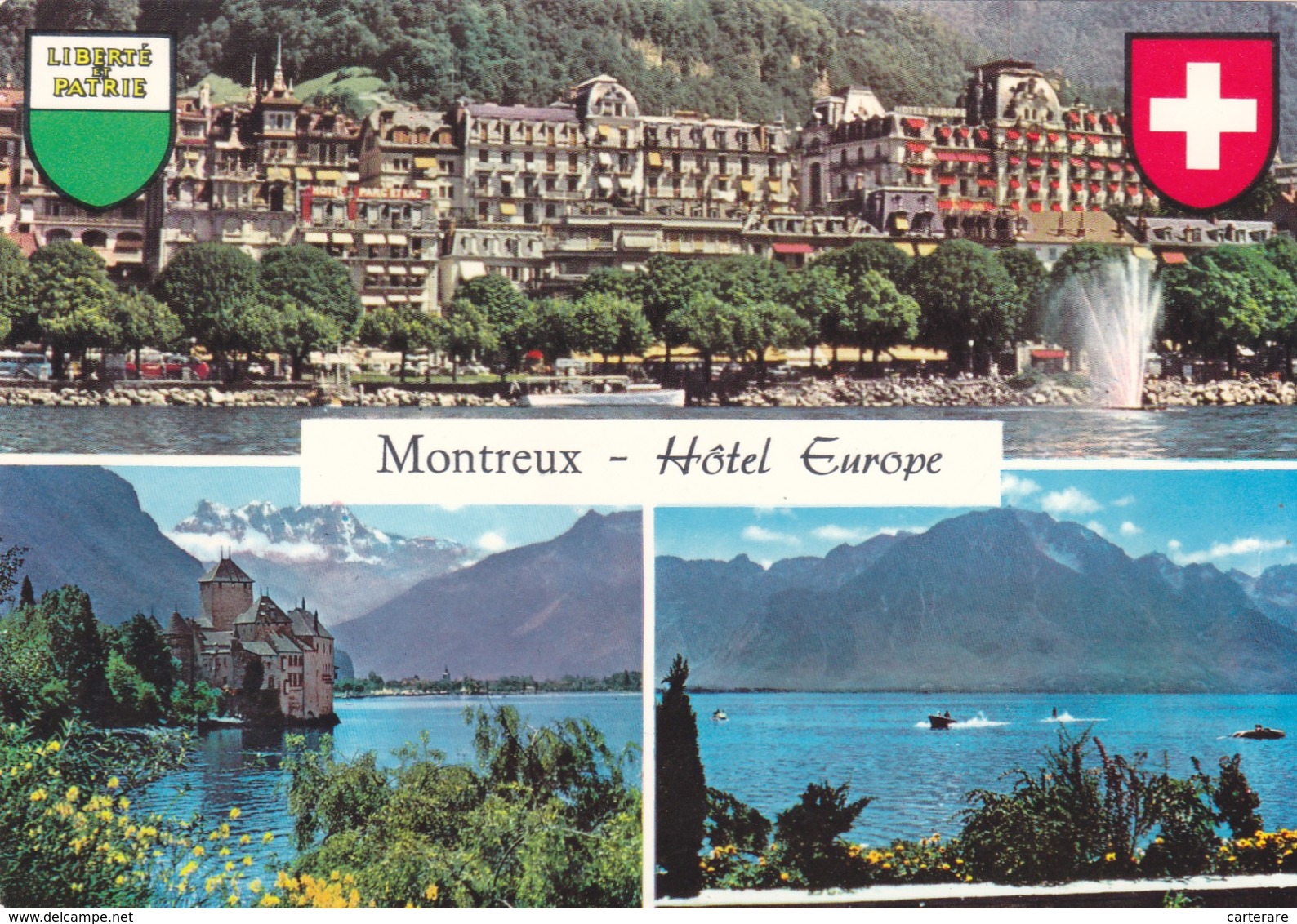 SUISSE,SWITZERLAND,SVIZZERA,SCHWEIZ,HELVETIA,SWISS ,VAUD,MONTREUX, Riviera Pays D'enhaut,lac,HOTEL - Montreux