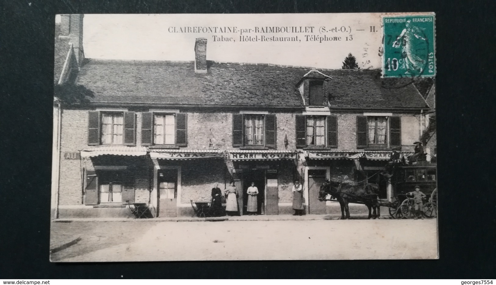 78 - CLAIREFONTAINE -PAR-RAIMBOUILLET - TABAC , HOTEL-RESTAURANT - Autres & Non Classés