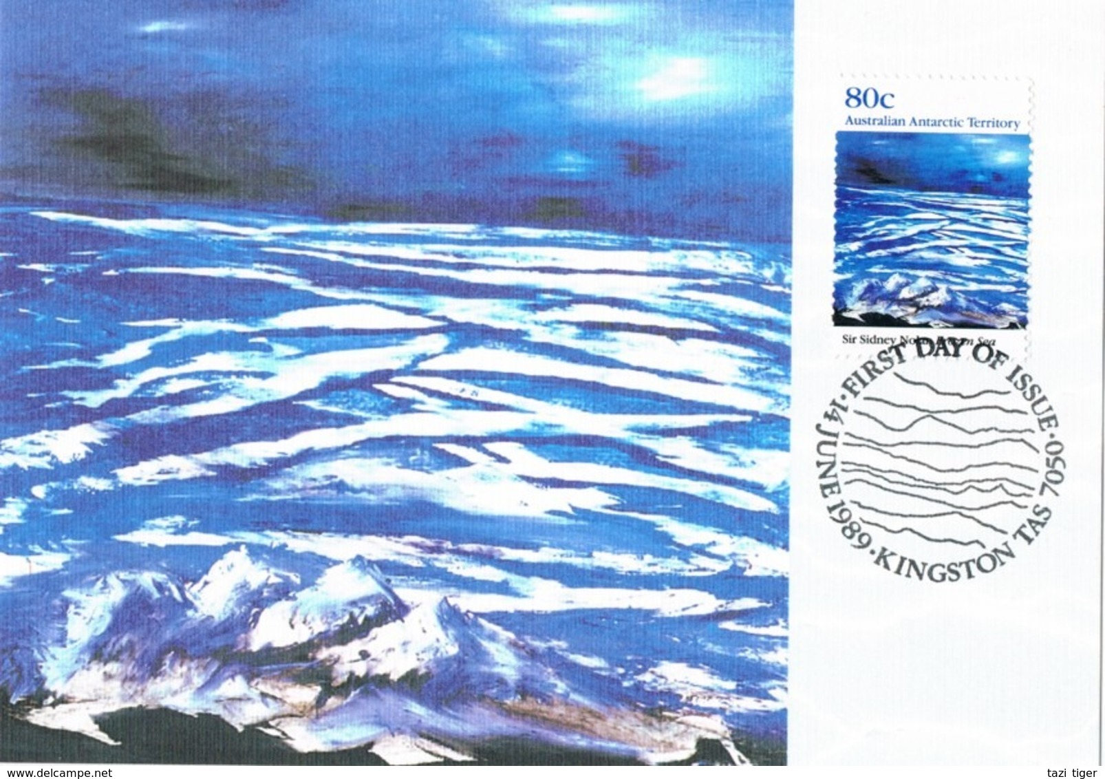 AUSTRALIAN ANTARCTIC TERRITORY • 1989 • NOLAN ANTARCTIC LANDSCAPES MAXIMUM CARD SET OF 4 - Cartes-maximum