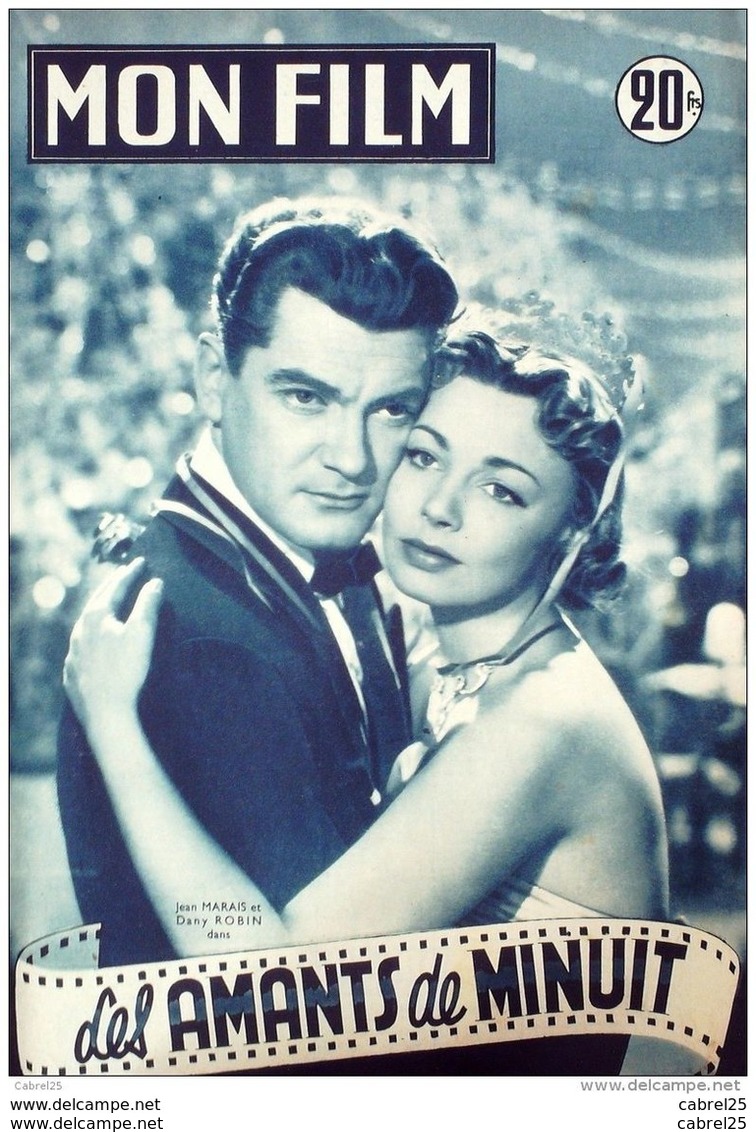 CINEMA-LES AMANTS De MINUIT-JEAN MARAIS-DANY ROBIN-LOUIS SEIGNIER-MF 351-1953 - Cinema