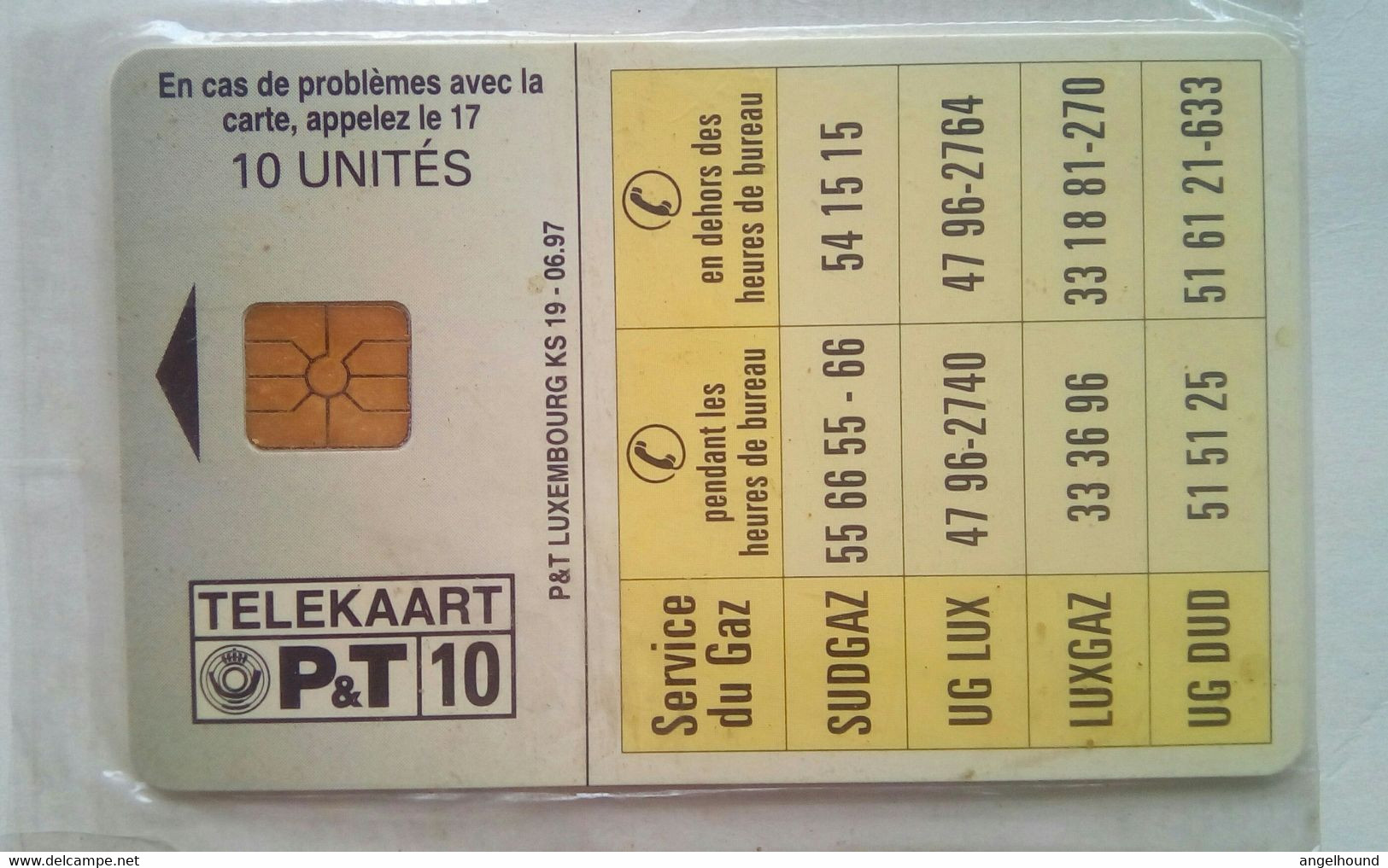 ALUGAZ  KS24 10 Units  MINT - Luxemburg