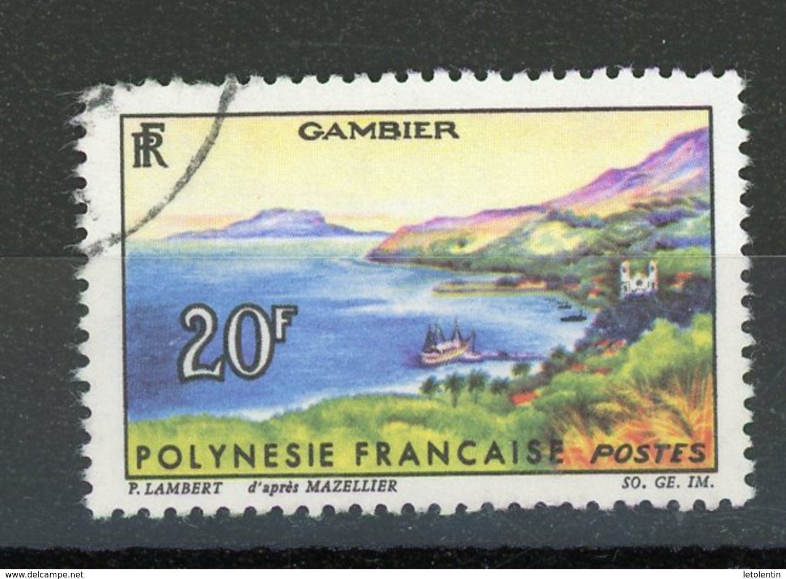 POLYNESIE - PAYSAGES - N° Yt 34 Obli. - Oblitérés