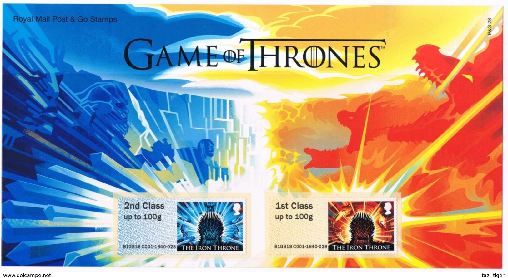 GREAT BRITAIN • GAME OF THRONES POST N GO PACK • - Post & Go (distributeurs)