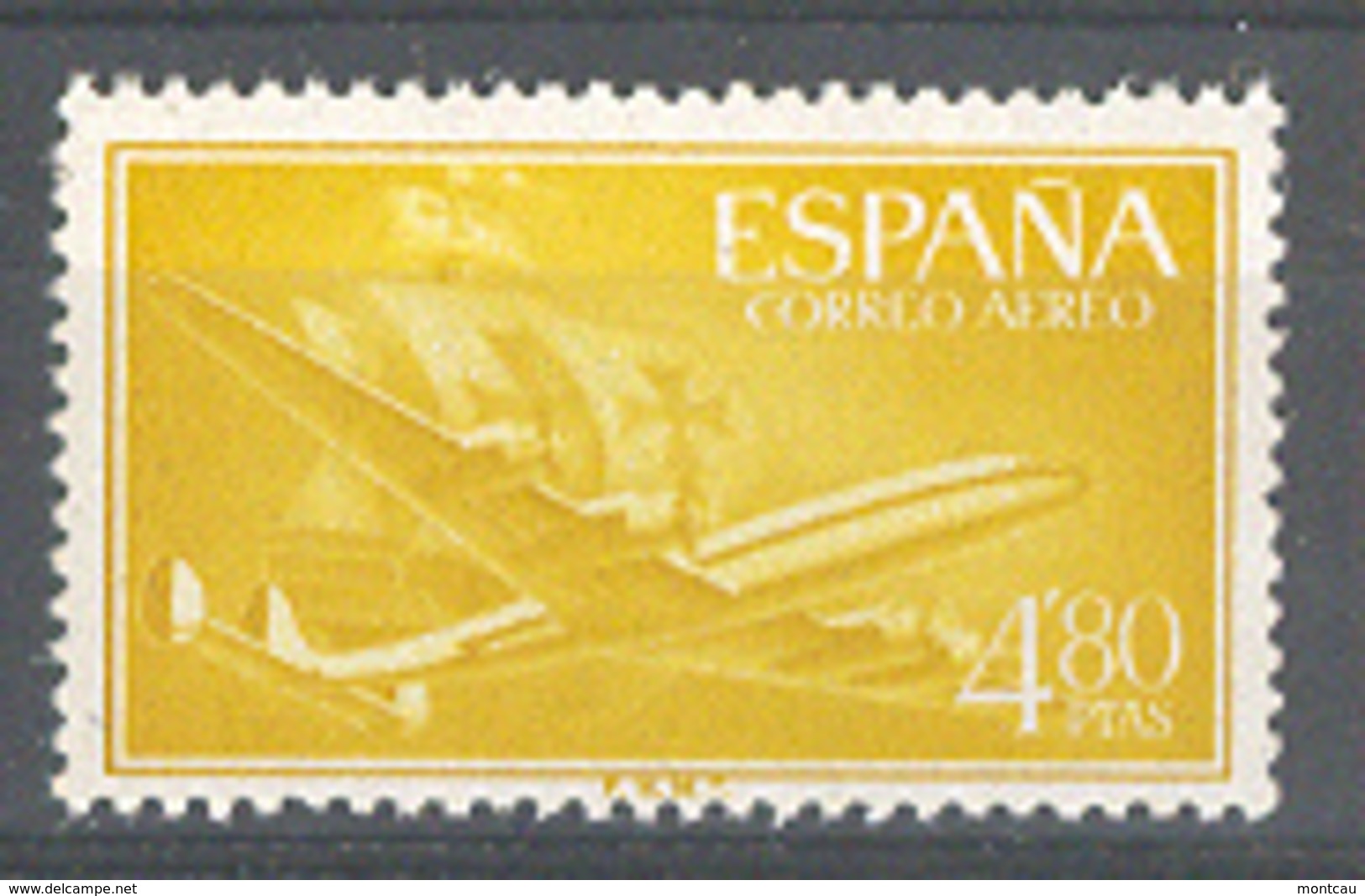 Spain 1955-6. Avion Y Carabela 4,80 Pta Ed 1176 (**) - Nuevos