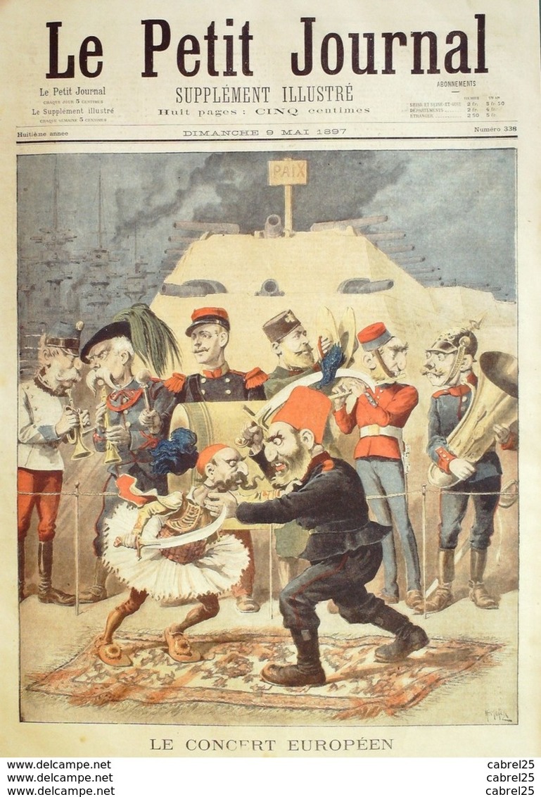 LE PETIT JOURNAL-1897-338-CONCERT EUROPEEN (CAMBON)-(MAROC) GOUVERNEUR Gal ALGERIE - Le Petit Journal