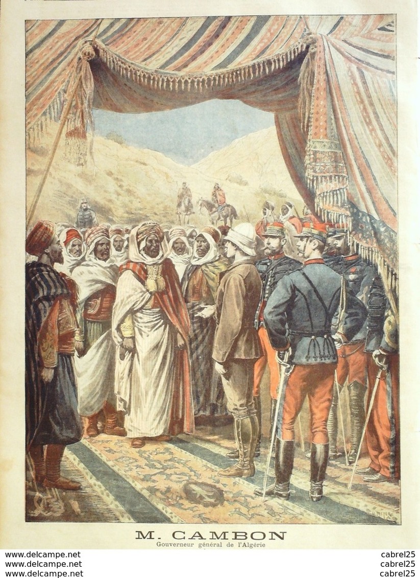LE PETIT JOURNAL-1897-338-CONCERT EUROPEEN (CAMBON)-(MAROC) GOUVERNEUR Gal ALGERIE - Le Petit Journal