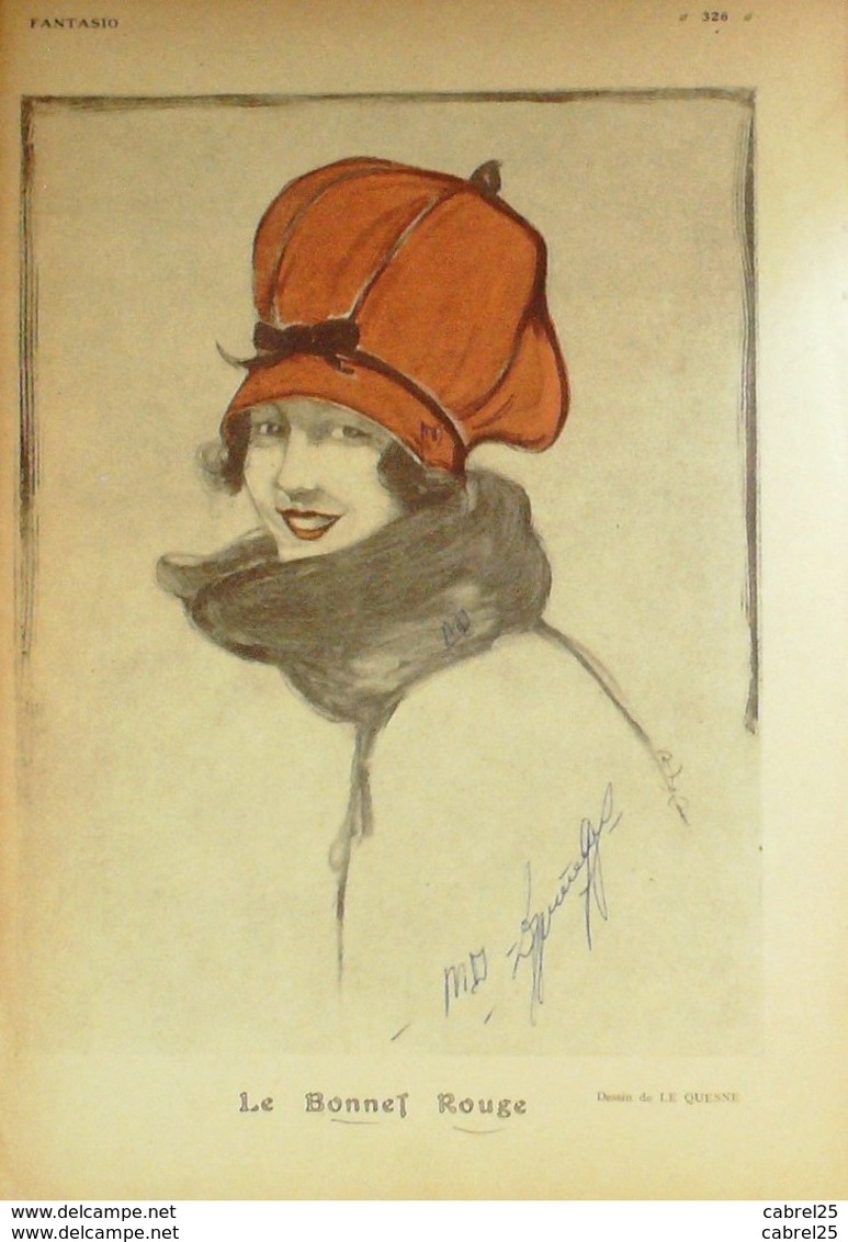 FANTASIO-1918-264-Me SIMONE-BONNET ROUGE