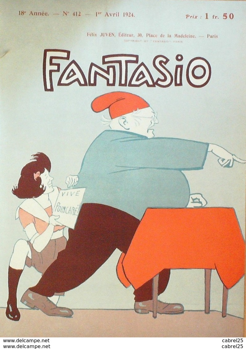 FANTASIO-1924-412-SCHAH De PERSE "AHMED KADJAR"-FLEURS De MONTMARTRE - 1900 - 1949