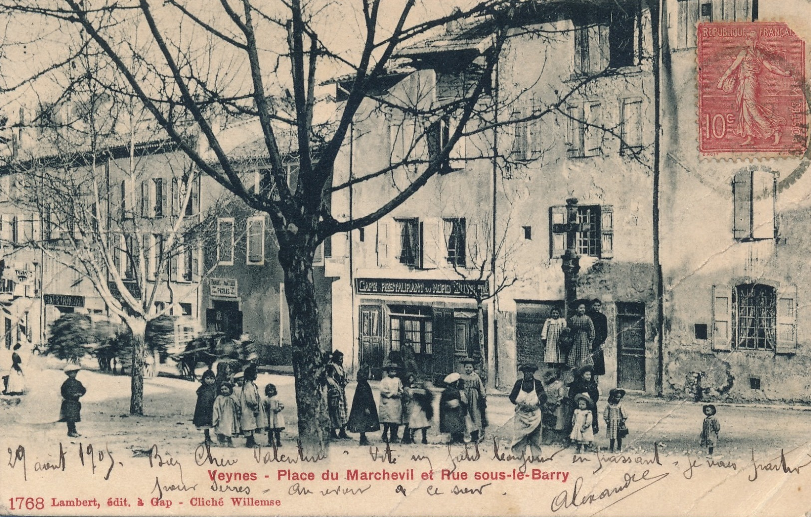 I116 - 05 - VEYNES - Hautes-Alpes - Place Du Marchevil Et Rue Sous-Le-Barry - Altri & Non Classificati