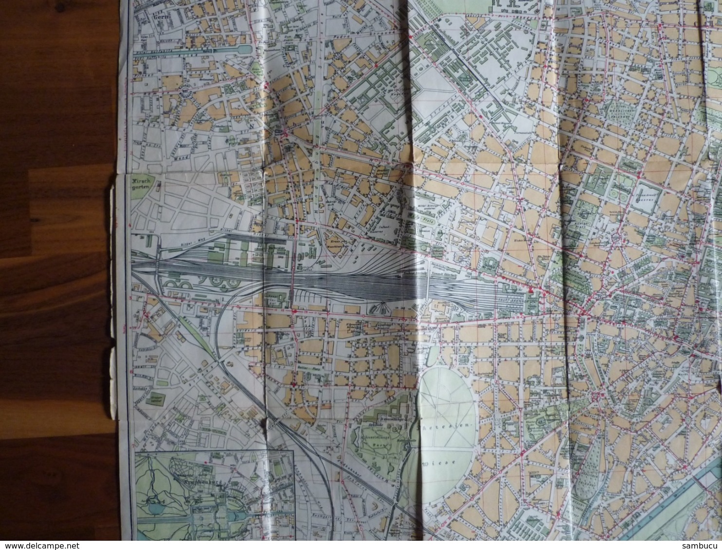 Brunn's Plan Von München - Straßenkarte Stadtplan Ca 1930 - 40 - Carte Stradali