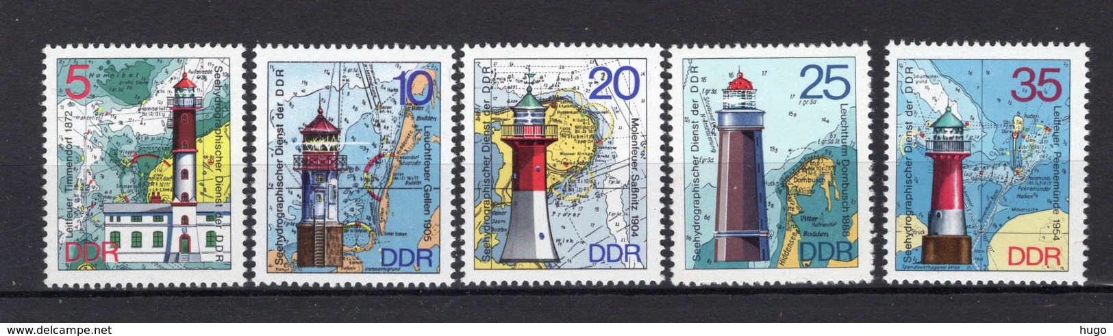 DDR Yt. 1634/1638 MNH** 1974 - Ungebraucht