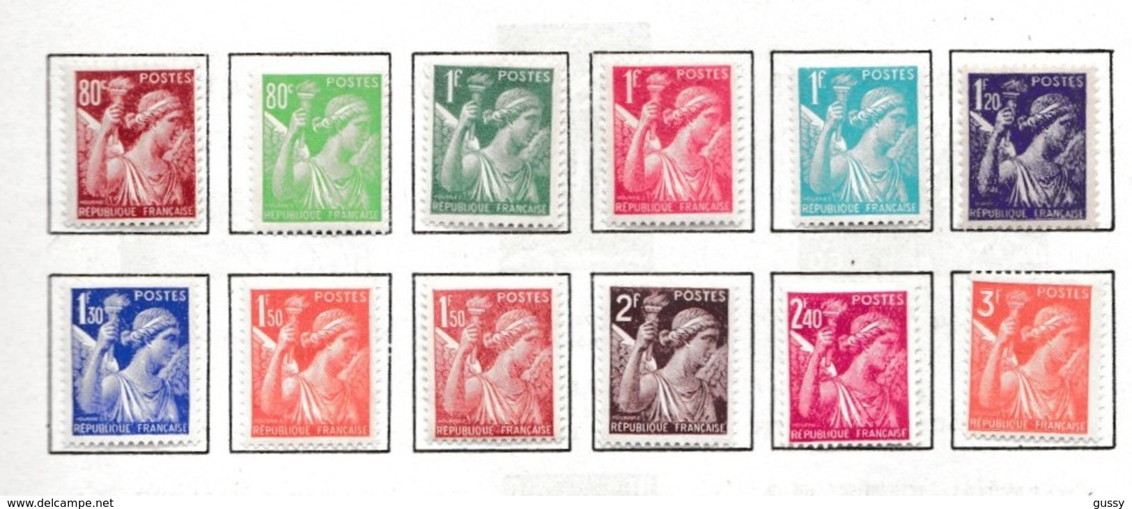 FRANCE 1939-40:  Lot De Timbres Neufs* Au Type 'Iris'   TB - Ungebraucht