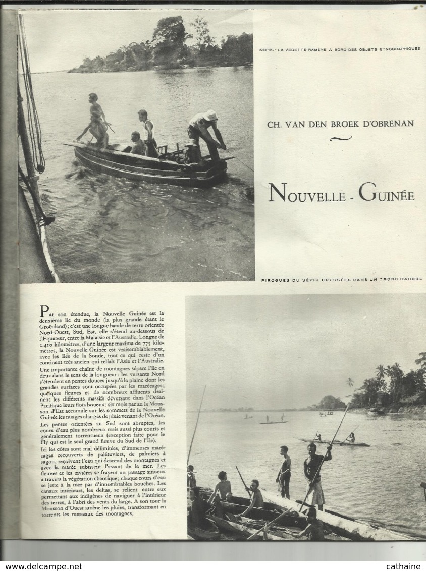 REVUE DIVERSION . LABORATOIRE LONGUET . " LA NOUVELLE GUINEE "  N° 41. BELLES PHOTOS ET BEAUX TEXTES - Geografía