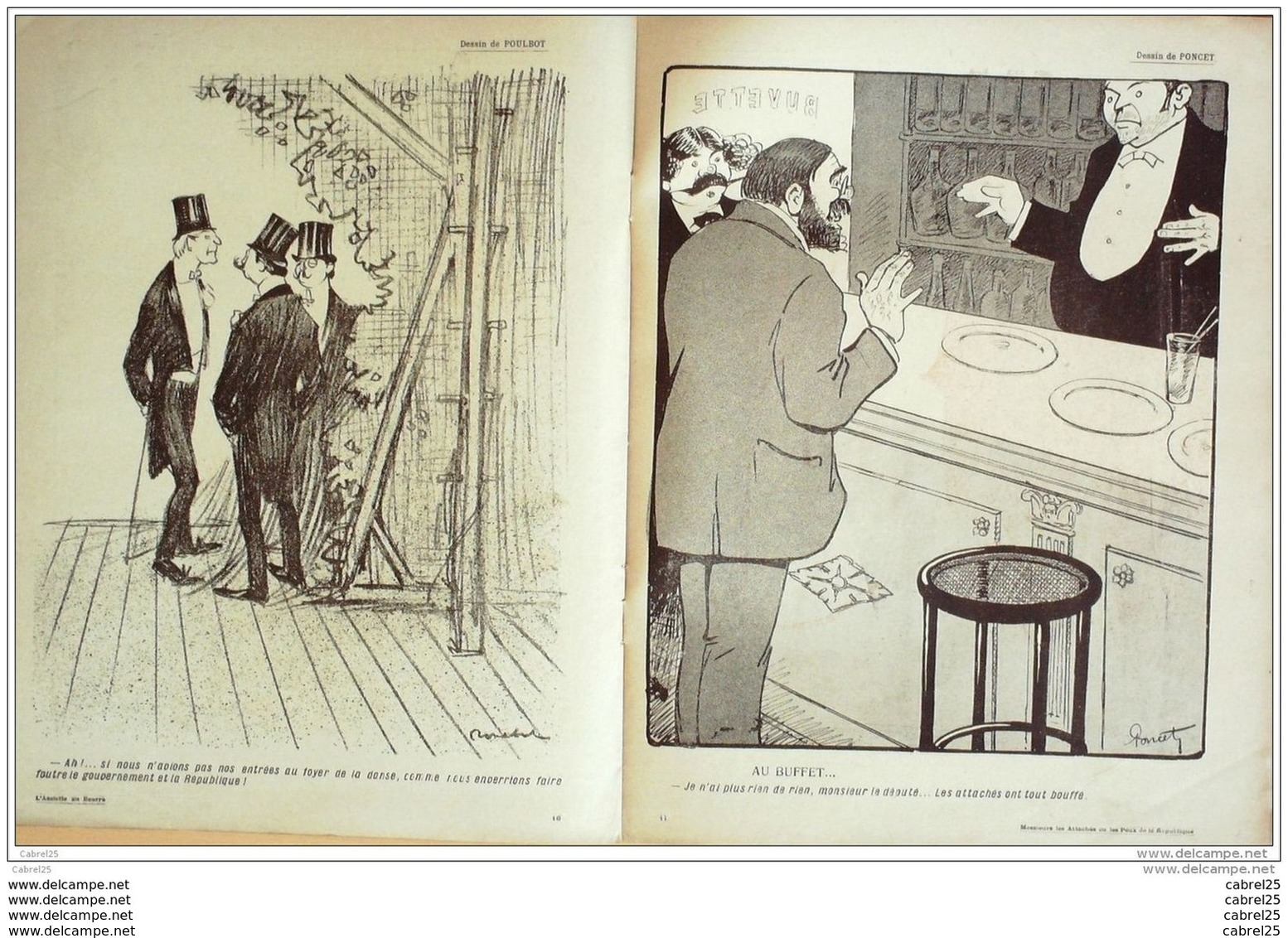 L'ASSIETTE AU BEURRE-1908-365-MESSIEURS Les ATTACHES Ou POUX De La REPUBLIQUE....POULBOT BERNARD - 1900 - 1949