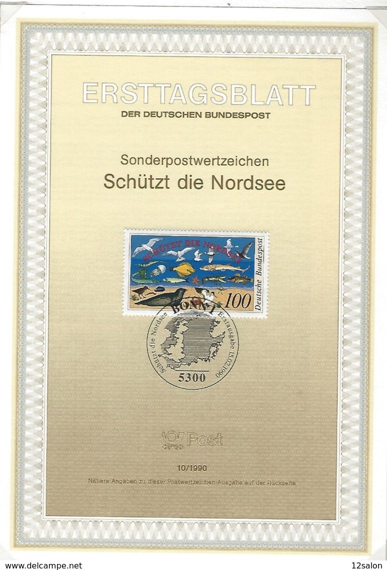 ALLEMAGNE FDC ERSTTAGSBLATT DER DEUTSCHEN BUNDESPOST 1990 46 DOCUMENTS - Lettres & Documents