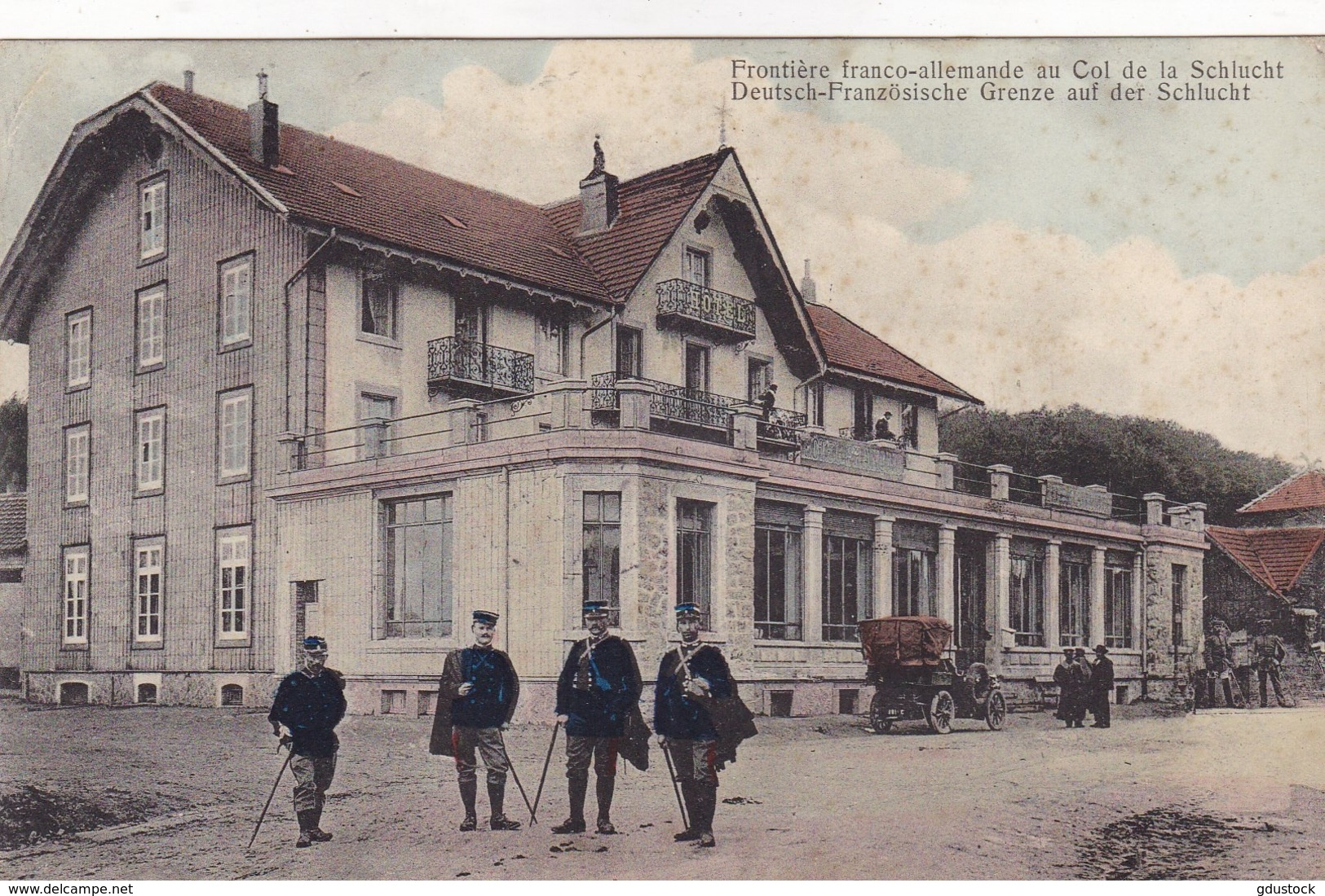 Frontière Franco-Allemande Au Col De La Schlucht - Deutsch-Französische Grenze Auf Der Schlucht - Douane