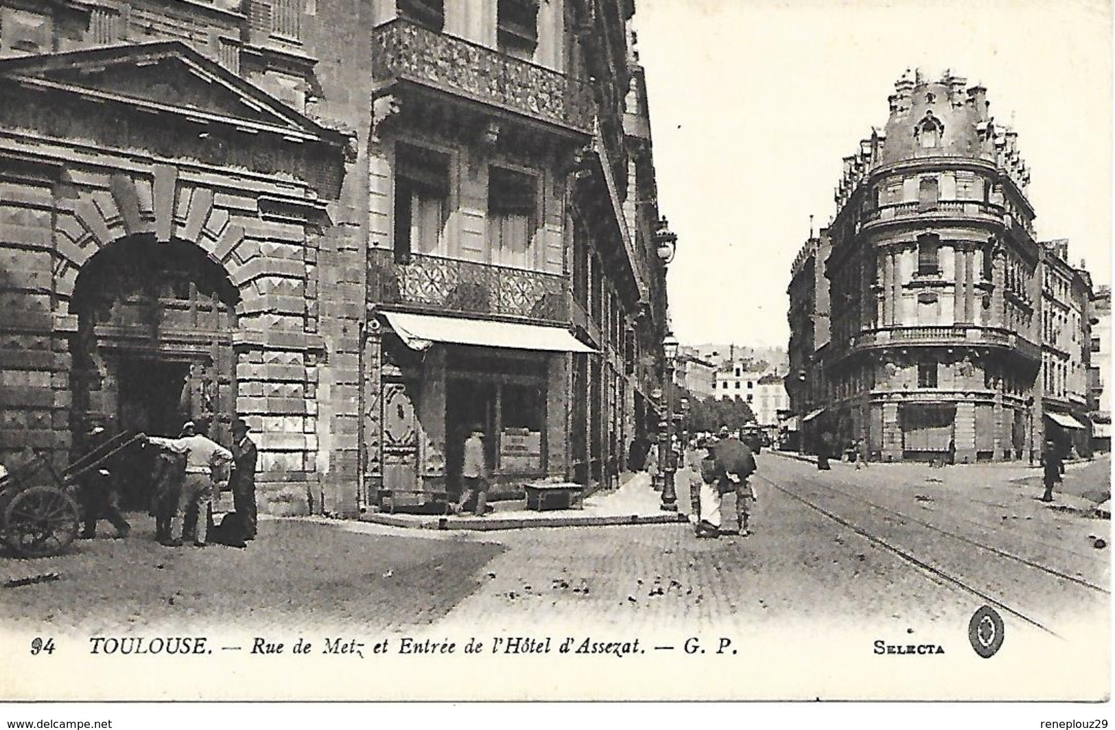 31-cachet Hôpital N°31 Bis -Grand Orient De France Sur Belle CP De Toulouse En 14/18 - WW I