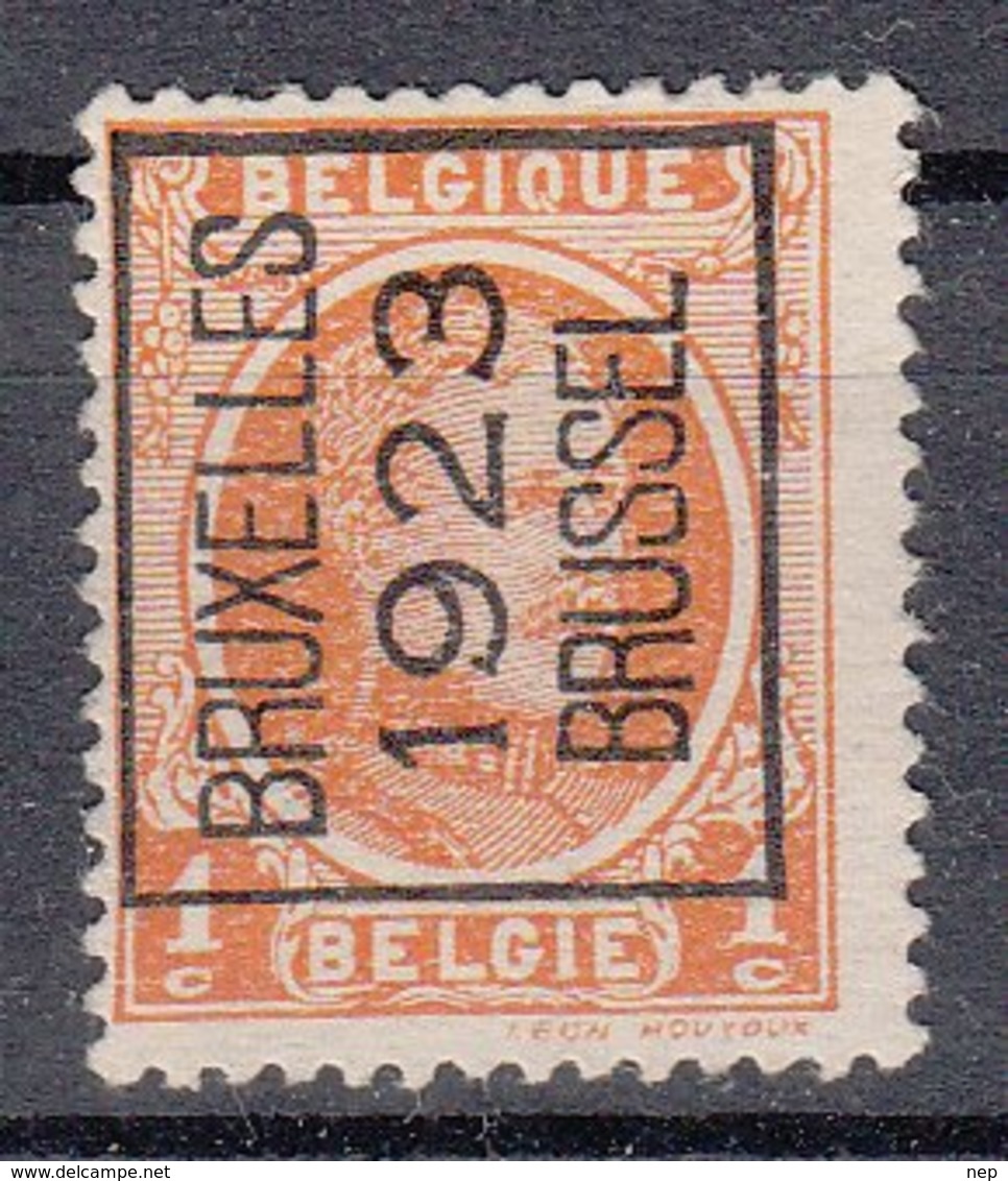 BELGIË - OBP - 1923 - Nr 72 A - (BRUXELLES 1923 BRUSSEL) - (*) - Typo Precancels 1922-31 (Houyoux)