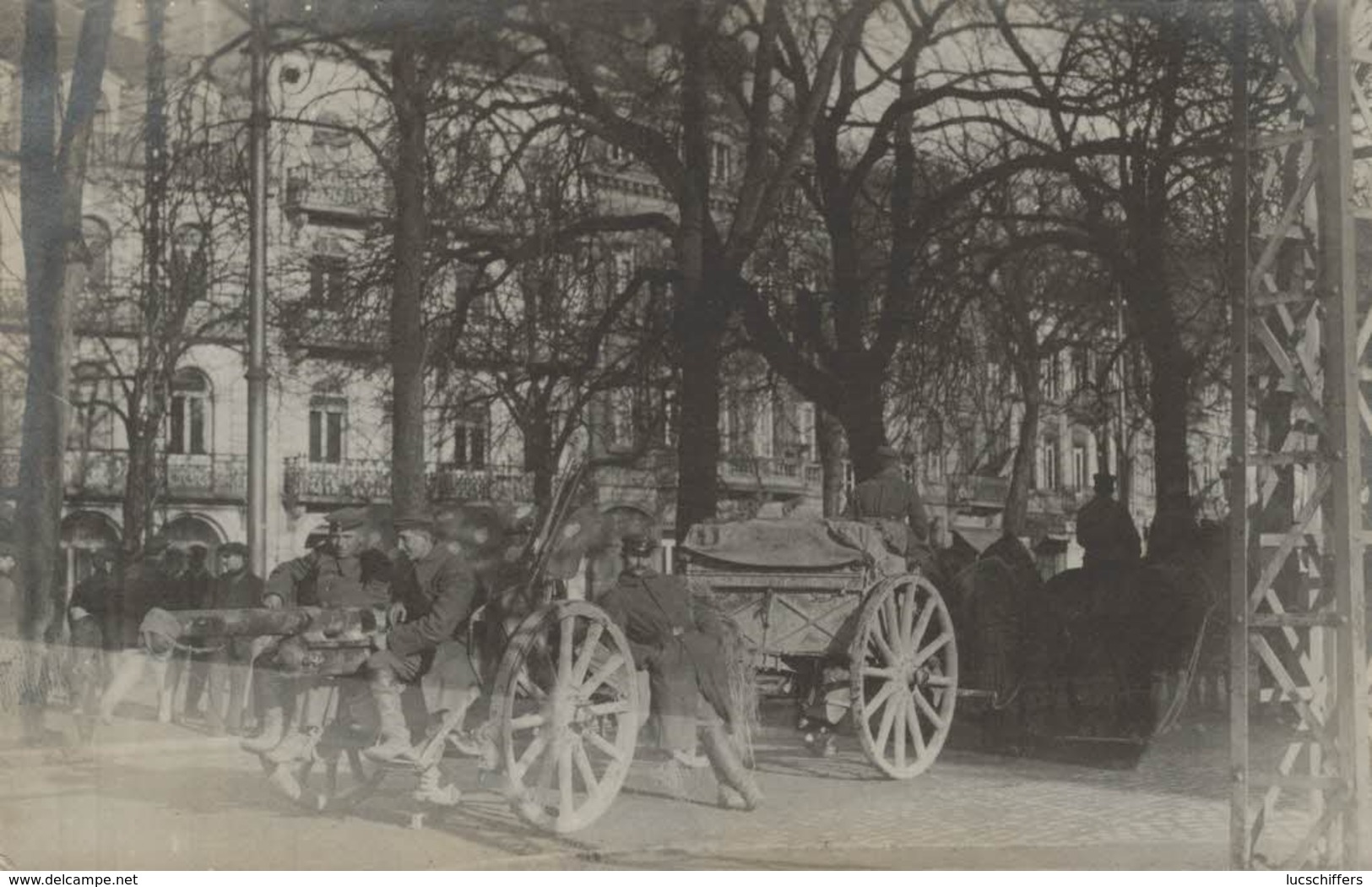 Spa - Carte-photo - Guerre 14-18 - Groupe De Militaires - 2 Scans - War 1914-18