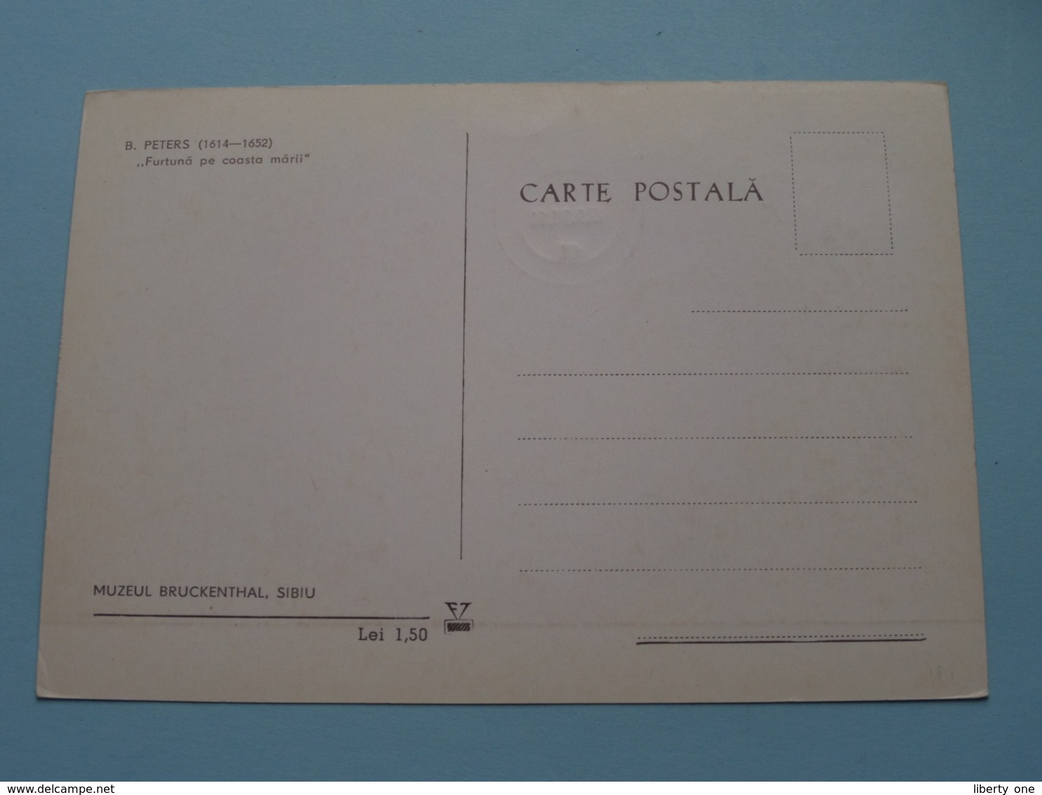 B. Peters " Furtuna Pe Coasta Marii " > Anno 1971 ( Voir / Zie Foto ) ! - Maximum Cards & Covers