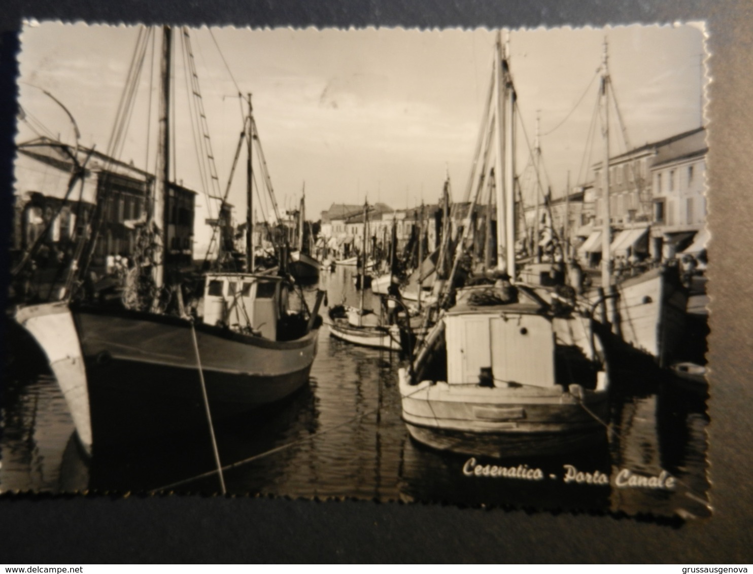 19992) CESENATICO PORTO CANALE PESCHERECCI VIAGGIATA 1959 - Cesena