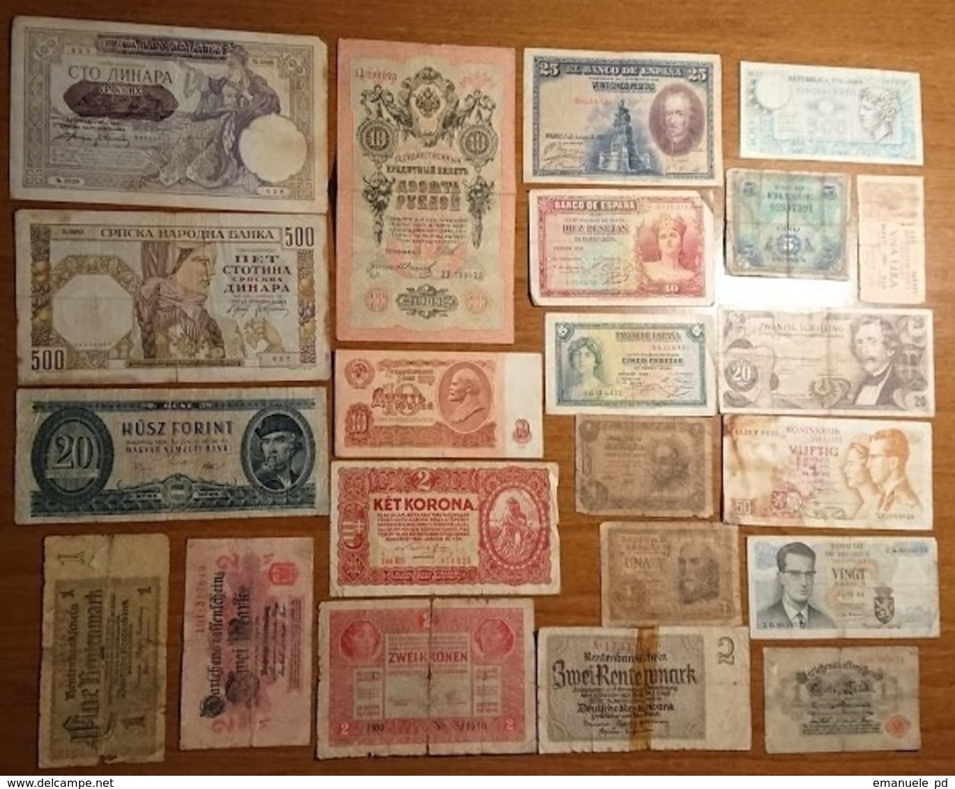 Europe Lot 20 Old Banknotes - Altri – Europa