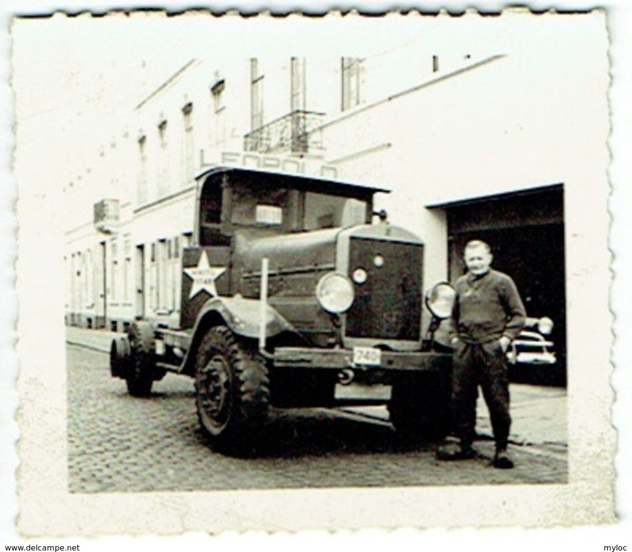 Foto/Photo. Camion.Transport De Bière. White Star. Brasserie Léopold, Bruxelles. - Automobiles